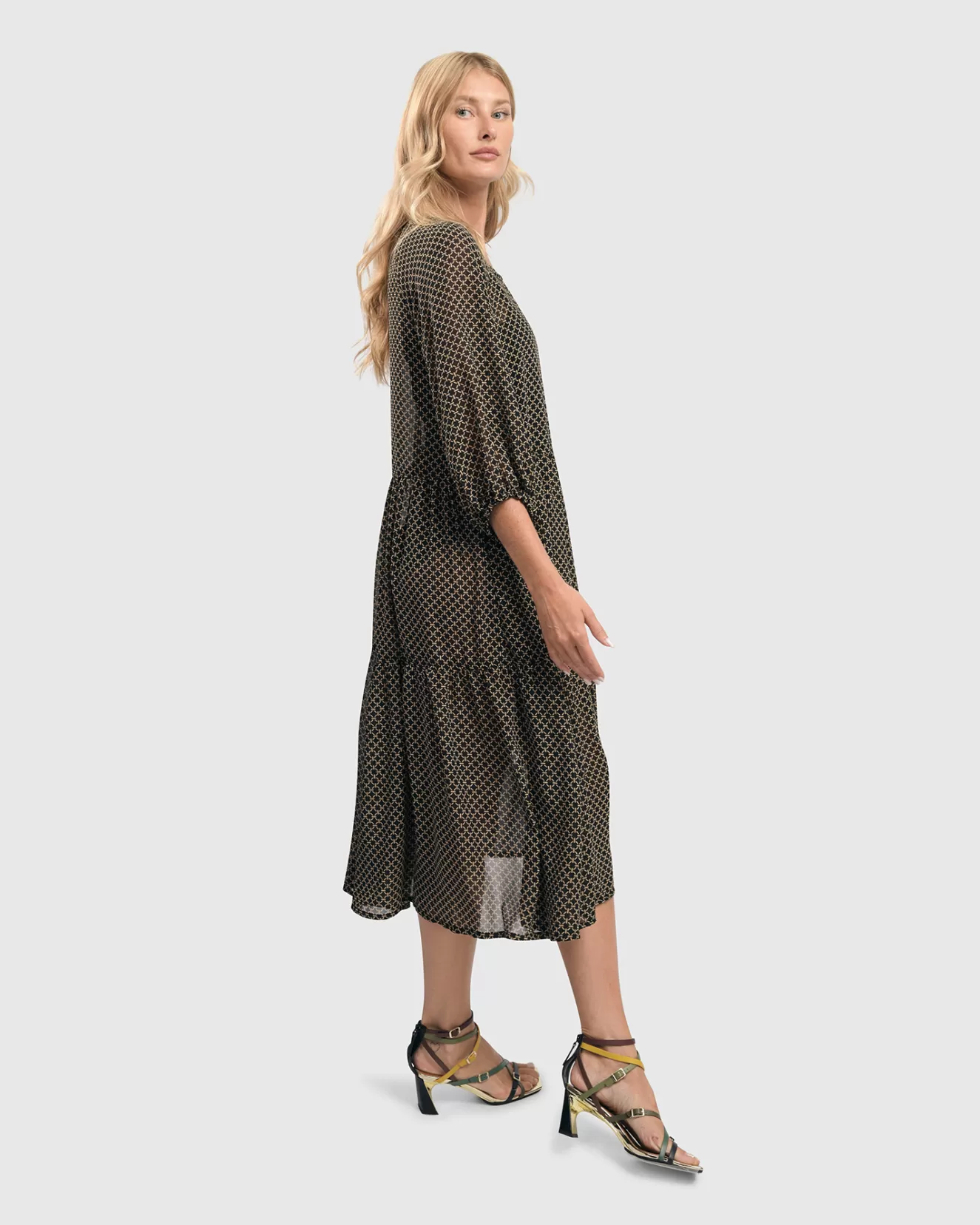 * Boutique-Style Dresses>Alembika. Tiered Dress.