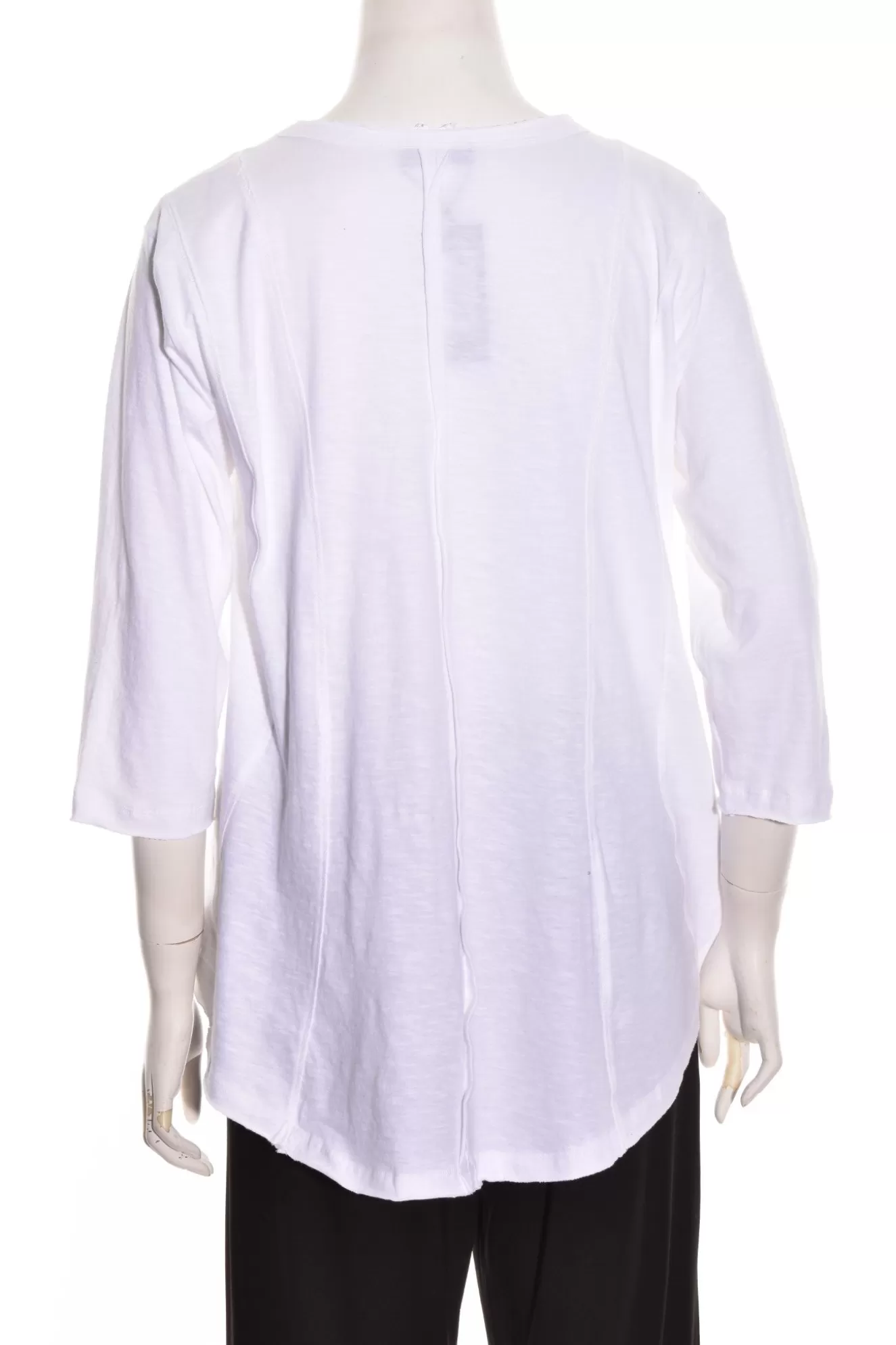 * Tees>Apny. Flowy V-Neck Tee. White