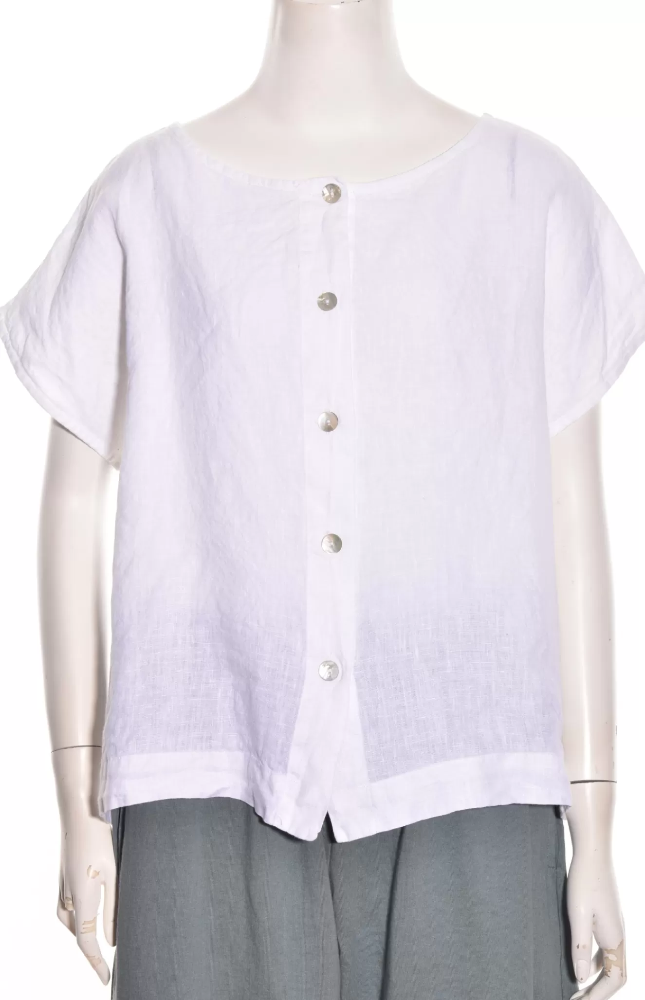 * Shirts>Bryn Walker. Bessie Shirt In Lightweight Linen. White