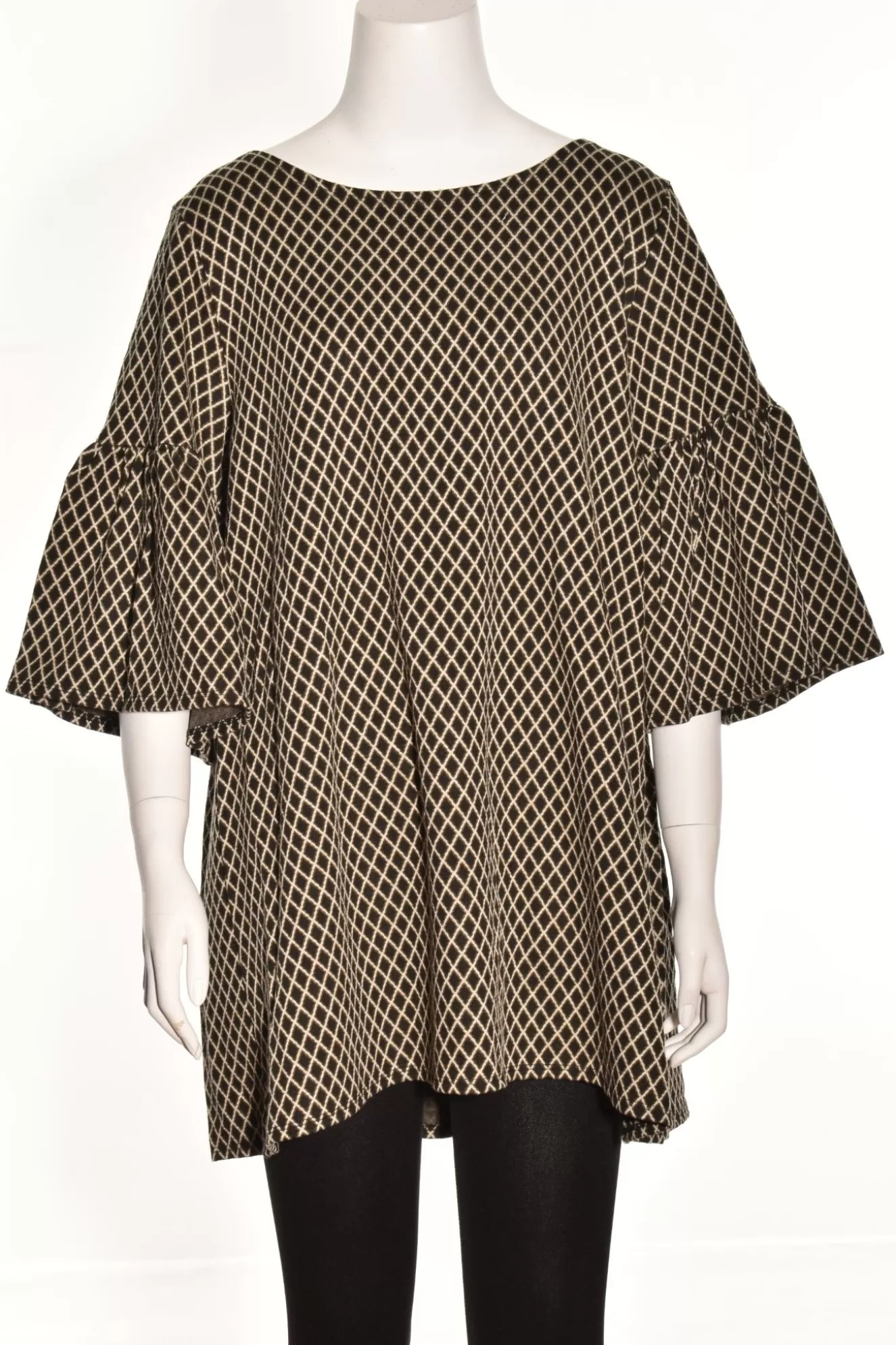 * Tunics>Bryn Walker Diego Tunic. Black-Ivory