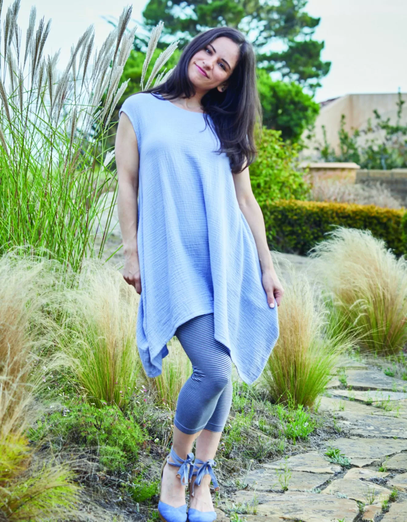 * Tunics>Bryn Walker. Zia Tunic In Cotton Gauze. Flight