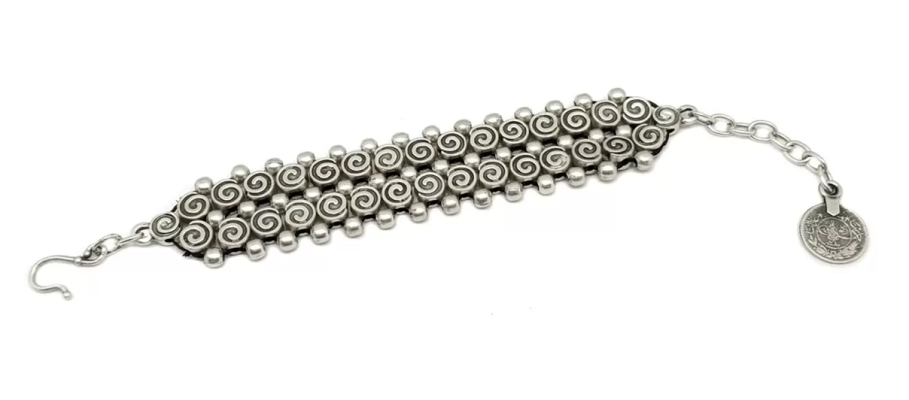 * Boutique Bracelets>Chanour. Pewter Bracelet. #3083.