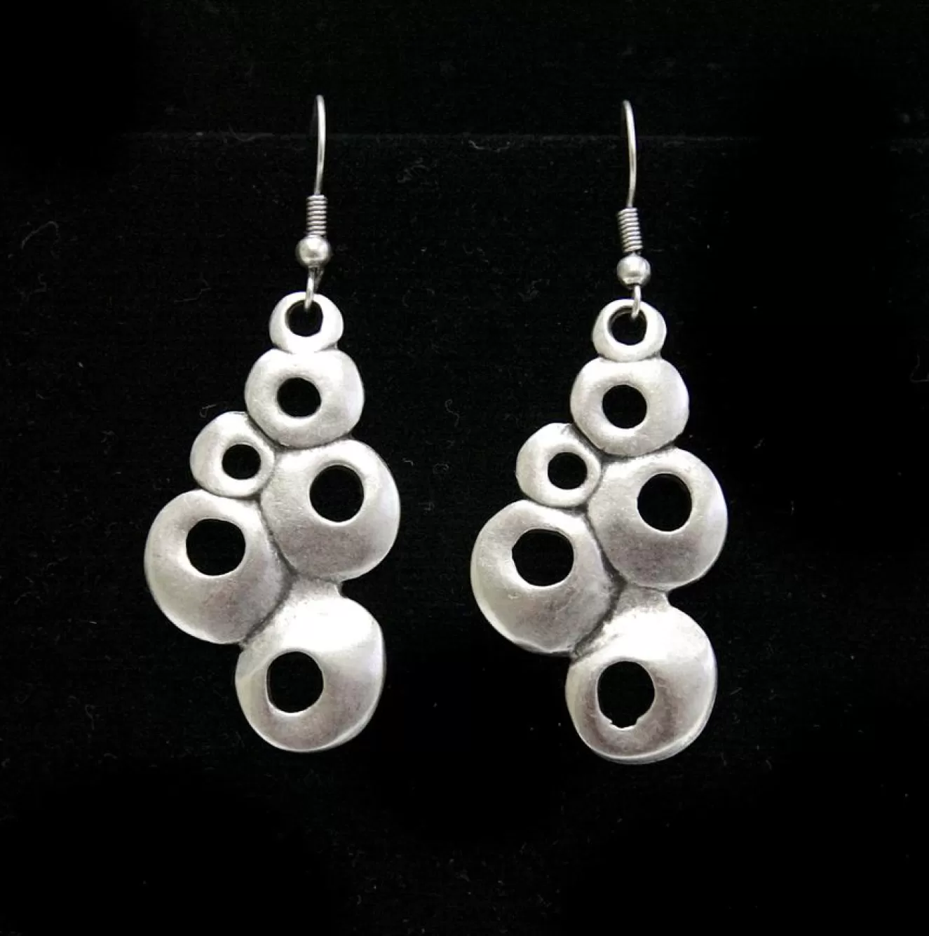 * Gifts>Chanour. Pewter Earrings. #4552.