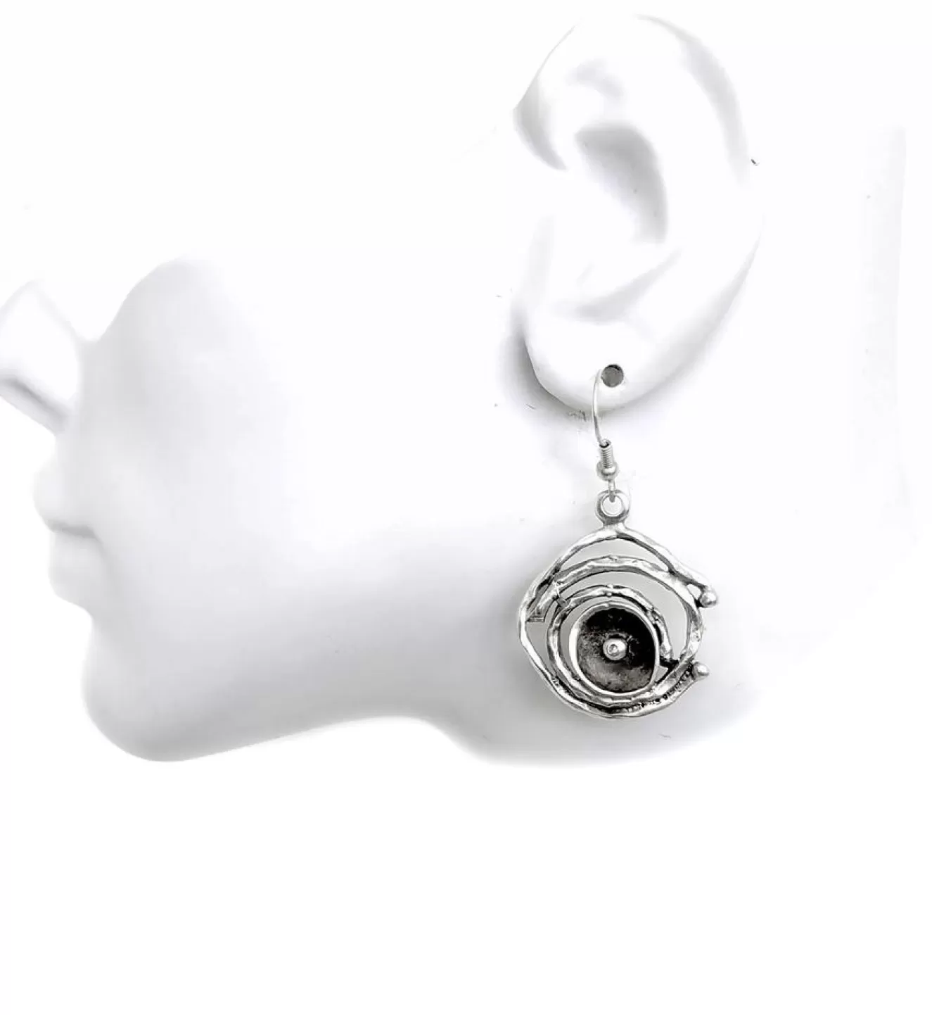 * Gifts>Chanour. Pewter Earrings. #Ku114.