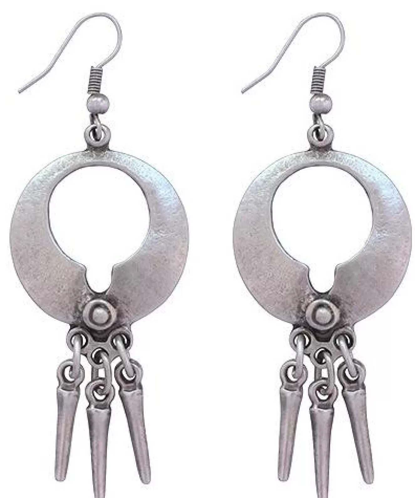 * Gifts>Chanour. Pewter Earrings. #Ne1012.