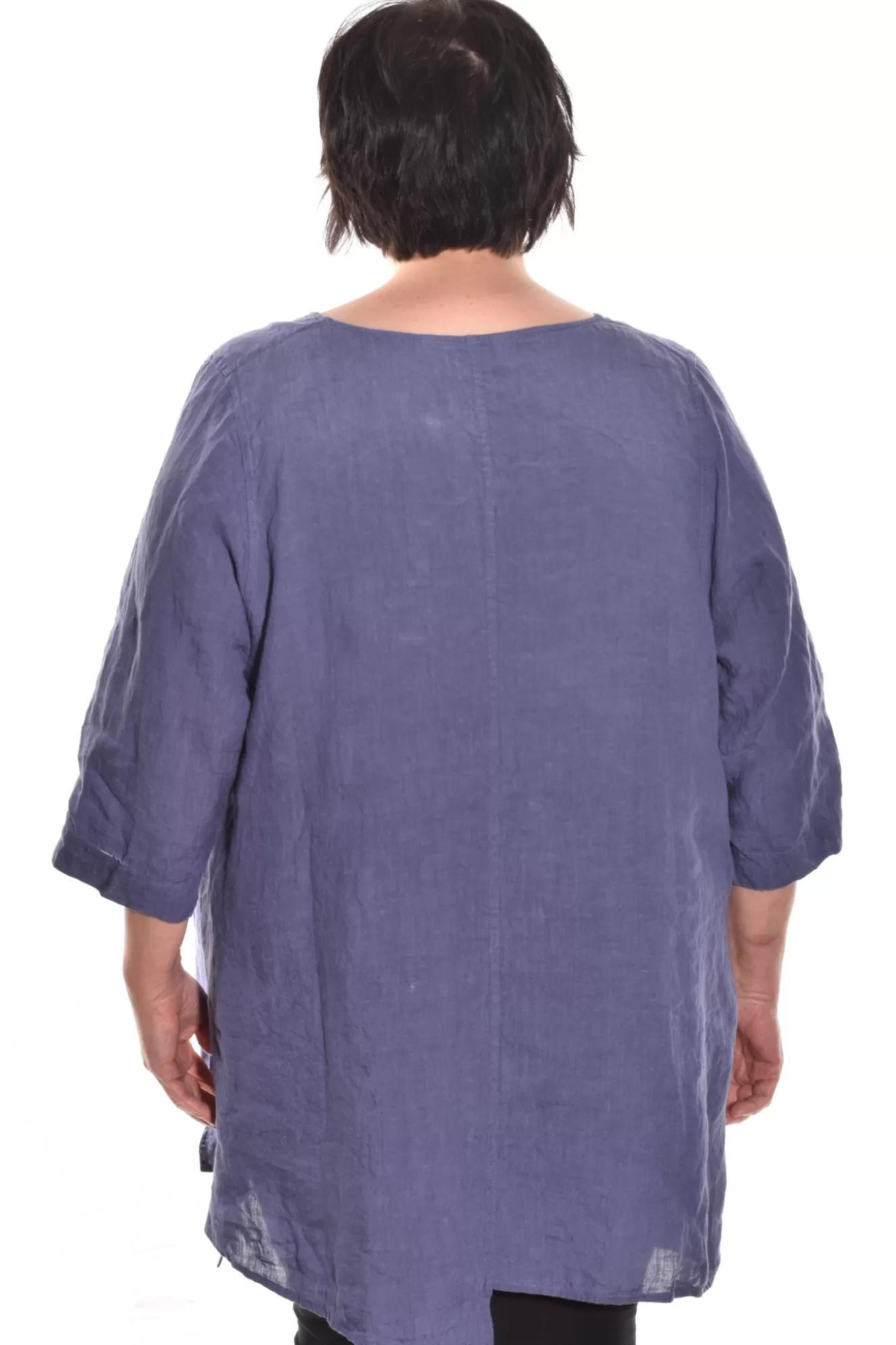 * Tunics>Cheyenne. Asymmetrical Tunic. Iris-Blue