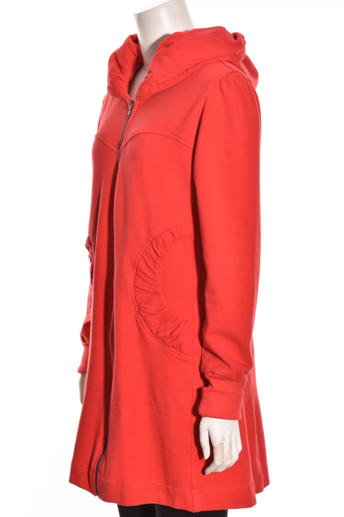 * Hoodie>Color Me Cotton. Zip Front Hoodie. Fire-Engine