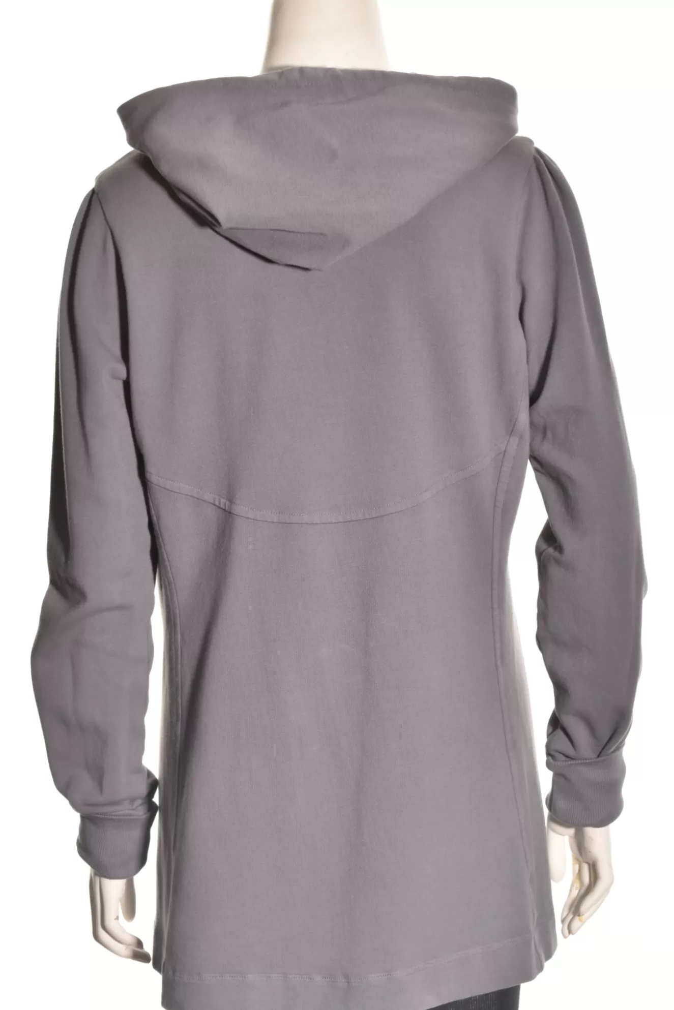 * Hoodie>Color Me Cotton. Zip Front Hoodie With Yoke Bands Pockets. Iron