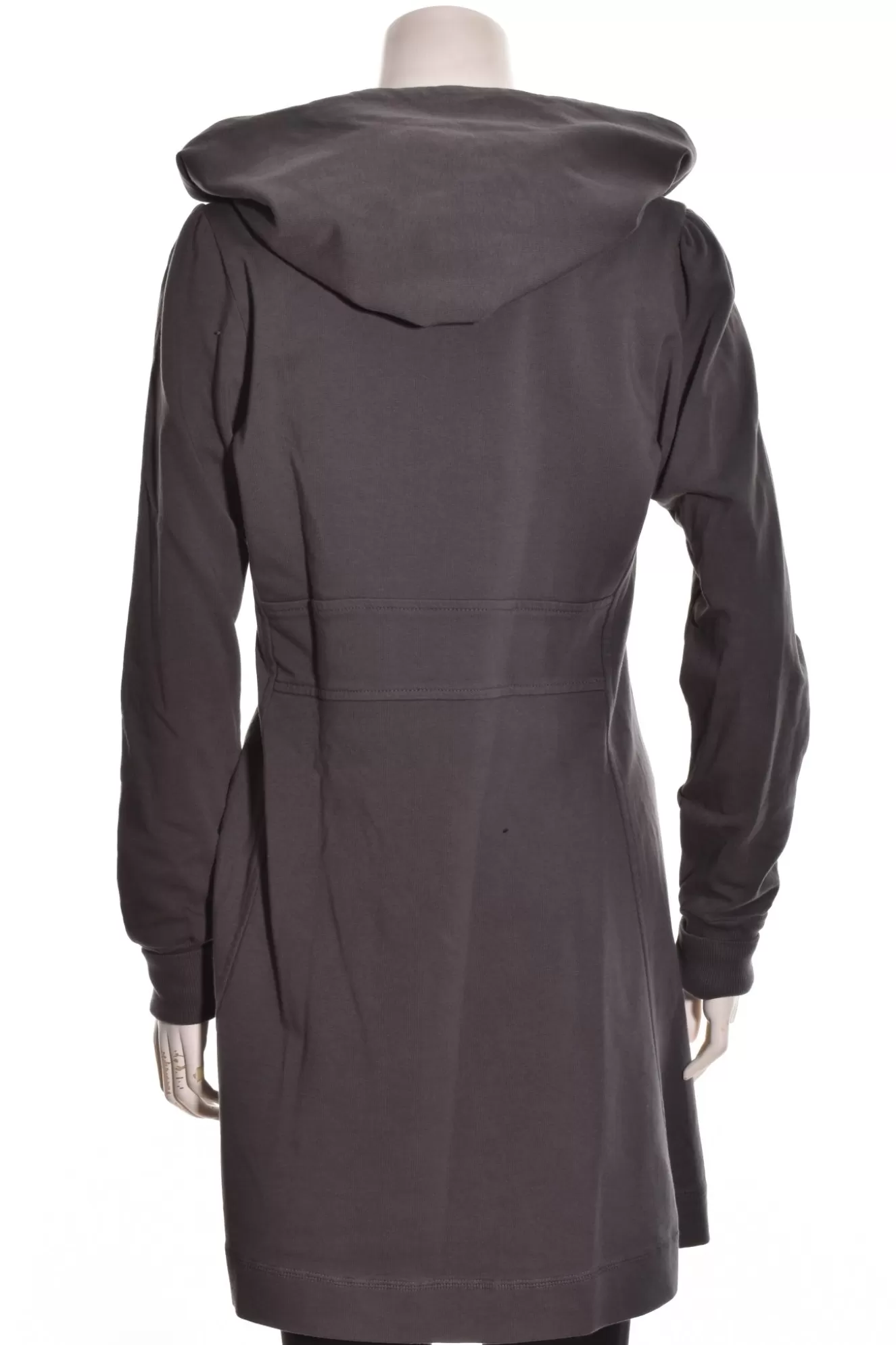* Hoodie>Color Me Cotton. Zip Front Long Hoodie. Charcoal