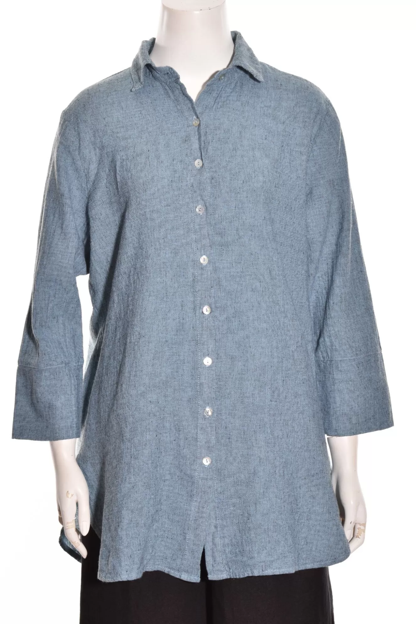 * Shirts>Cut Loose. Crosshatch Easy Shirt. Spa