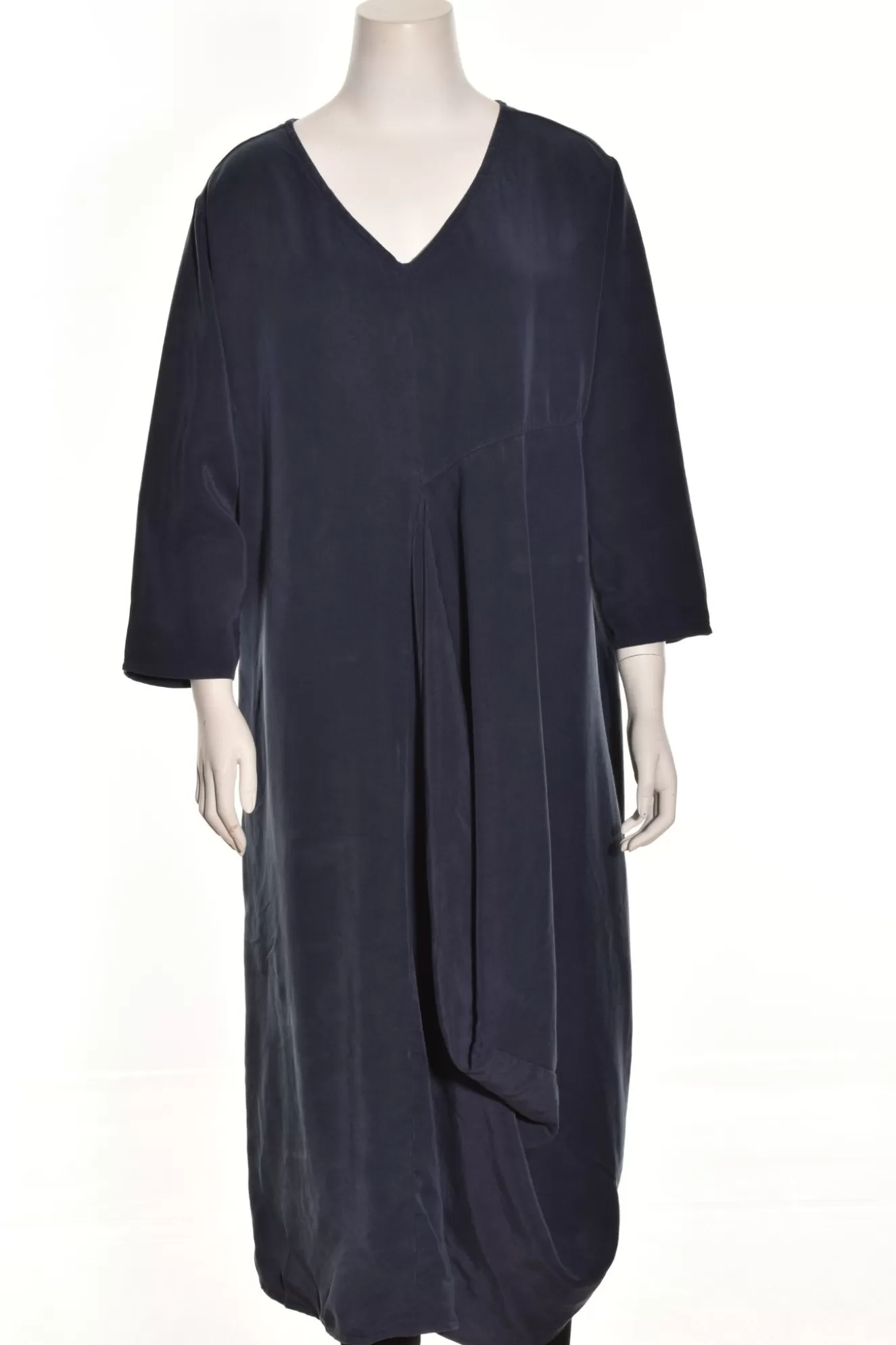 * Boutique-Style Dresses>Cut Loose. Drape Front Dress. Blue-Moon