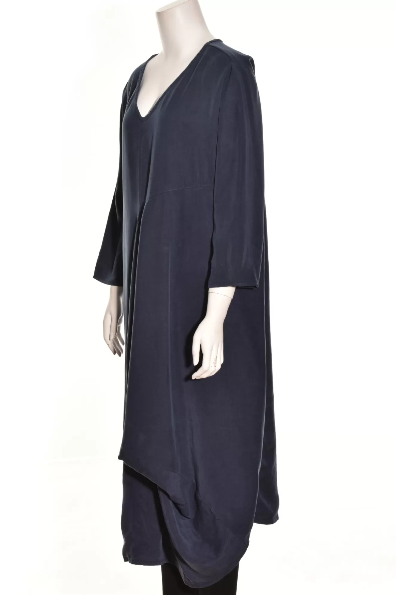 * Boutique-Style Dresses>Cut Loose. Drape Front Dress. Blue-Moon