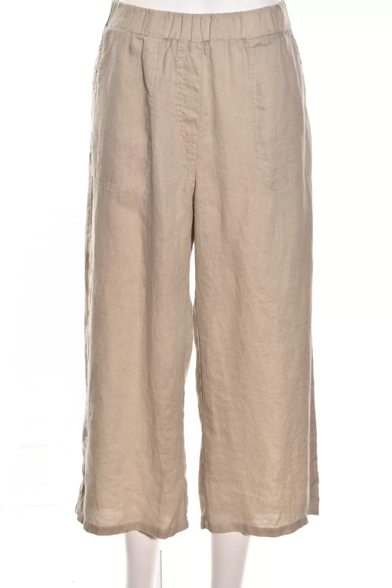 * Pants>Cut Loose. Easy Crop Pant In Hanky Linen. Rye