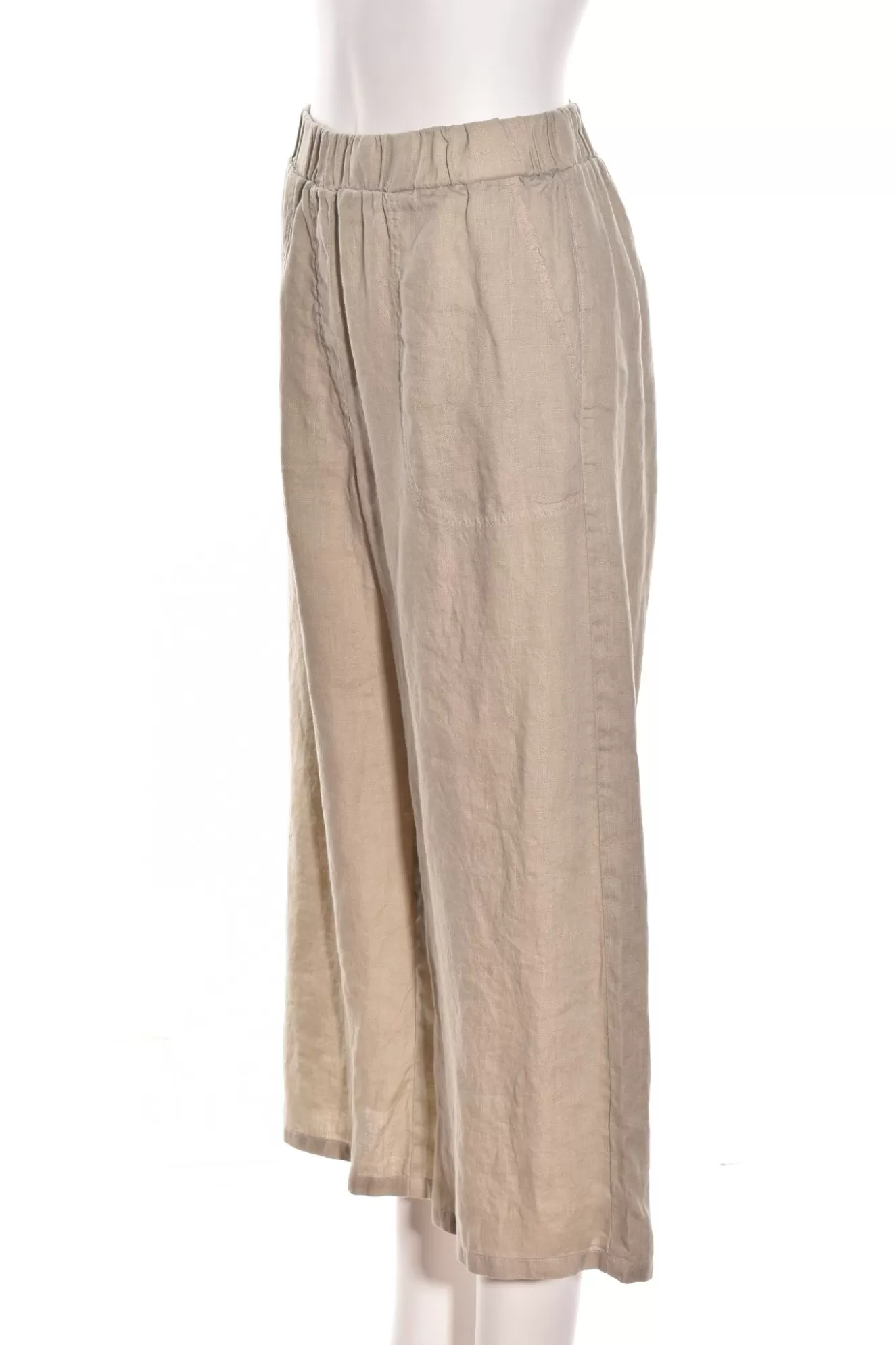 * Pants>Cut Loose. Easy Crop Pant In Hanky Linen. Rye