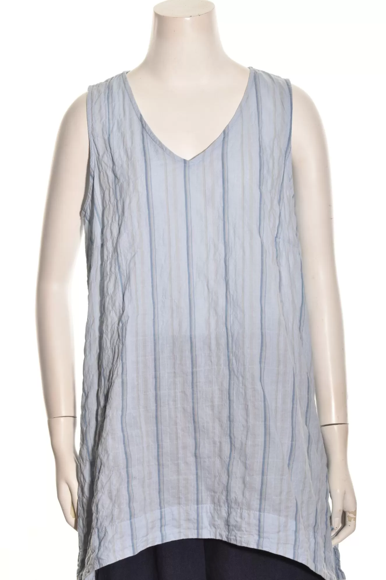 * Tanks>Cut Loose. Flowy Tank. Crinkle-Stripe-Porcelain