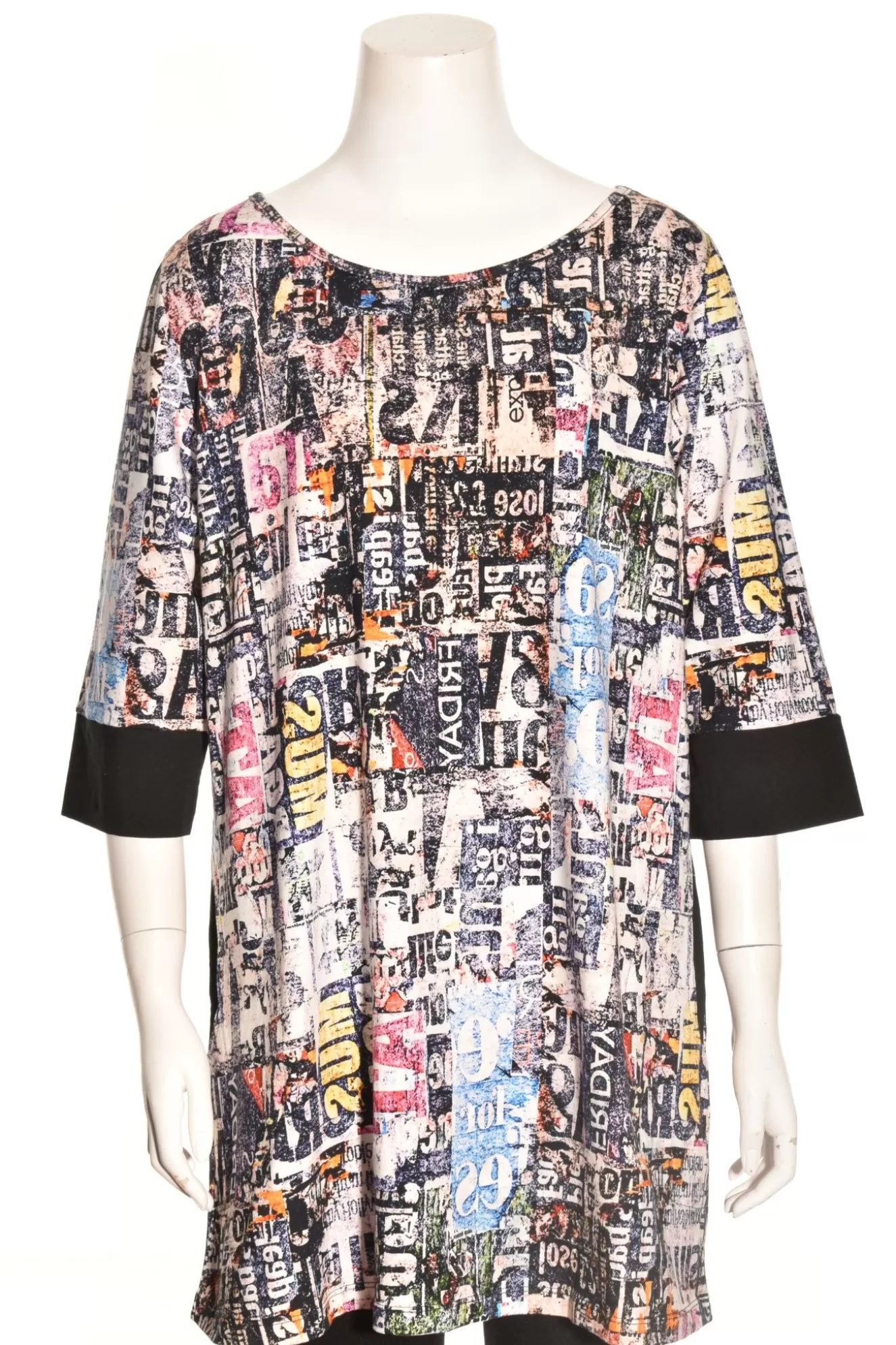 * Boutique-Style Dresses>Flutter. Jo Jo Dress. Newsprint