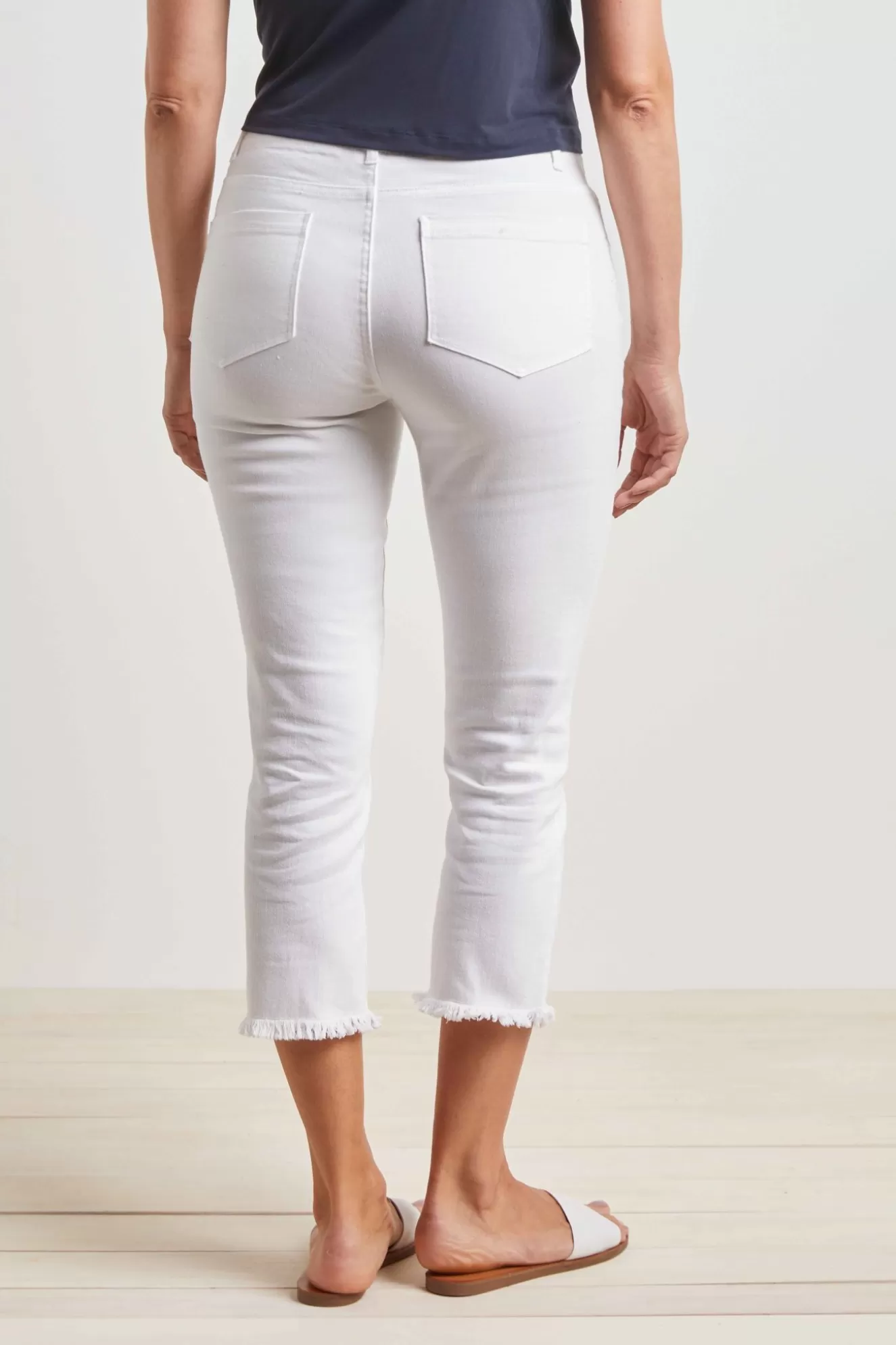 * Jeans>Habitat. Capri Jean. White