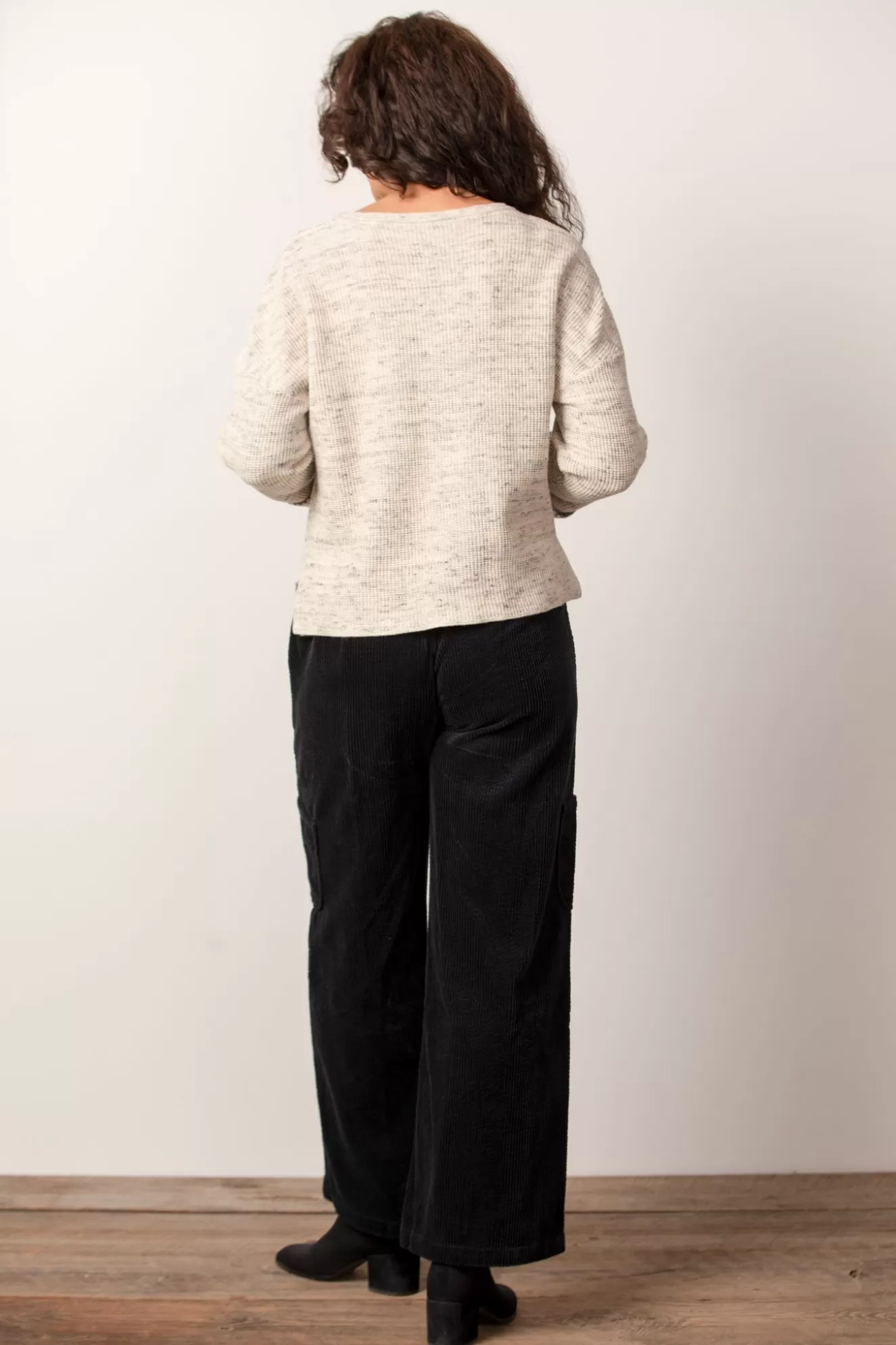 * Sweaters>Habitat. Comfy Cotton Chill Sweater. Winter-White