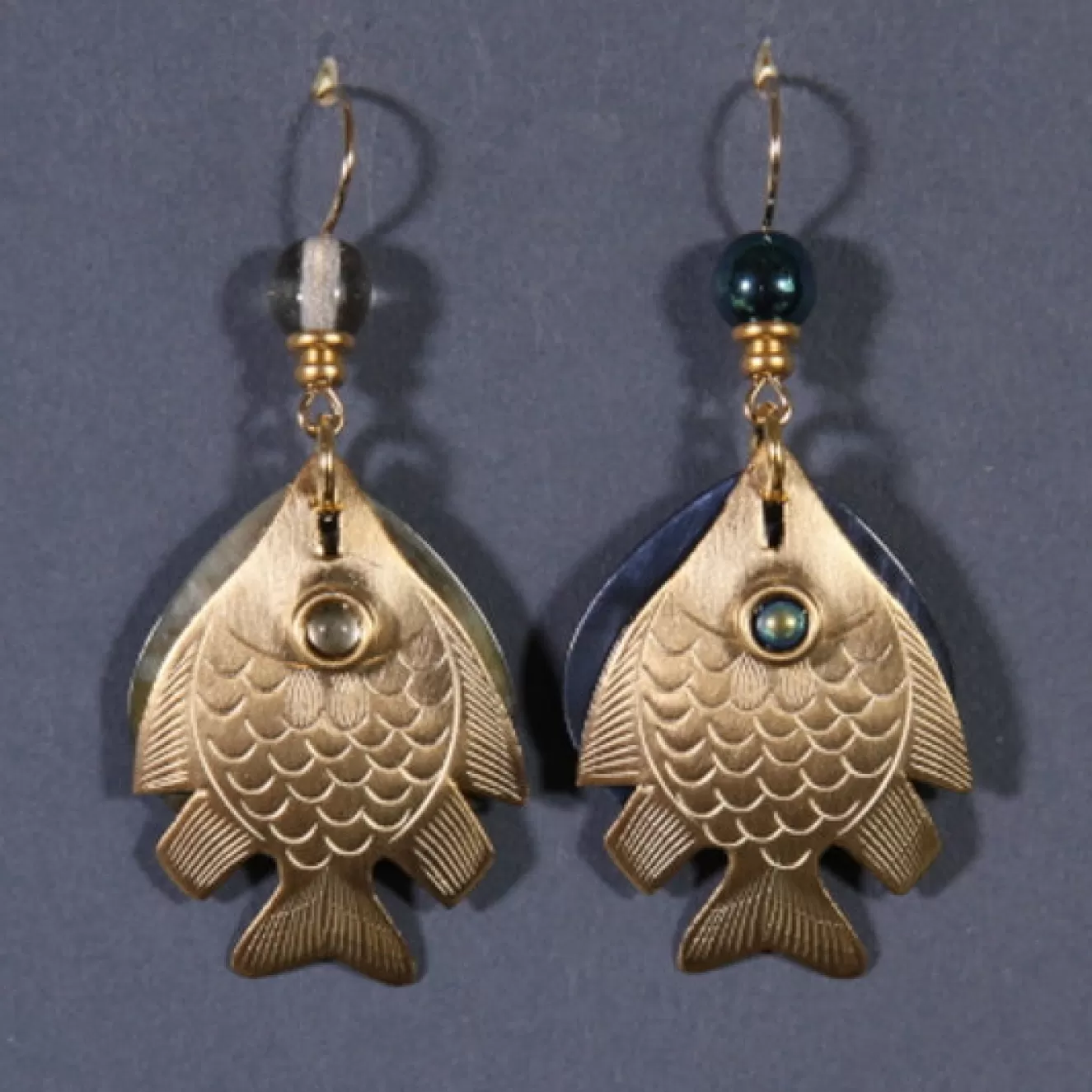 * Gifts>John Michael Richardson Jewelry, Inc. Fishfries Earrings.