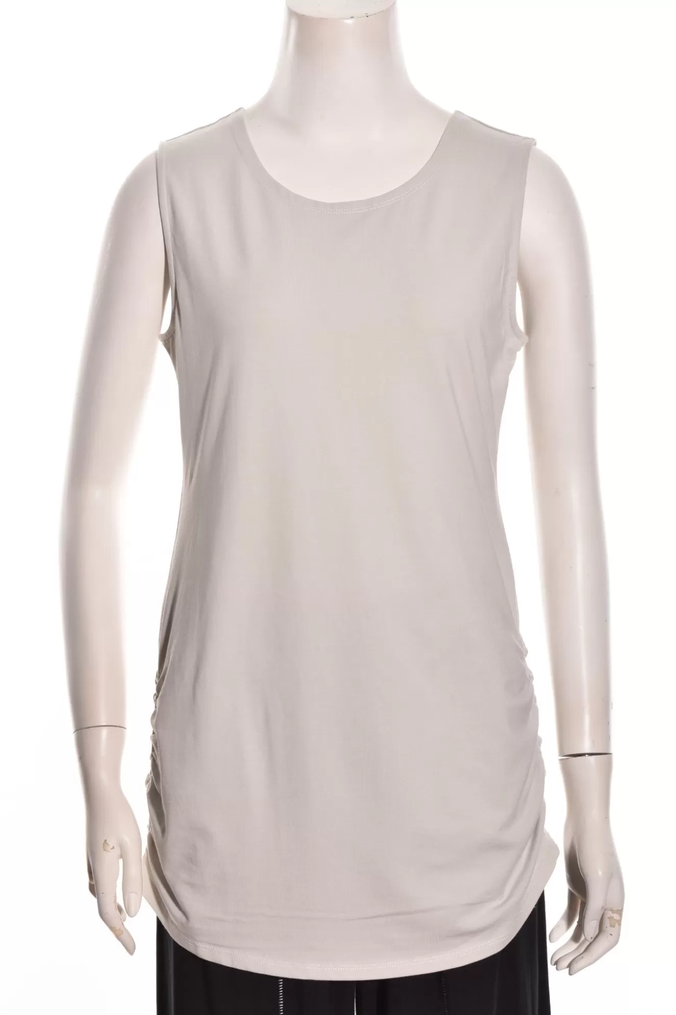 * Tanks>Liv. By Habitat. Essential Layers Ruched Long Tank. Sand