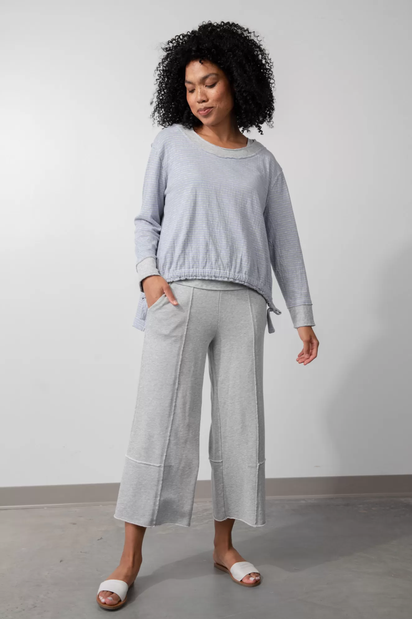 * Pants>Liv. By Habitat. French Terry Essential Pant. Grey