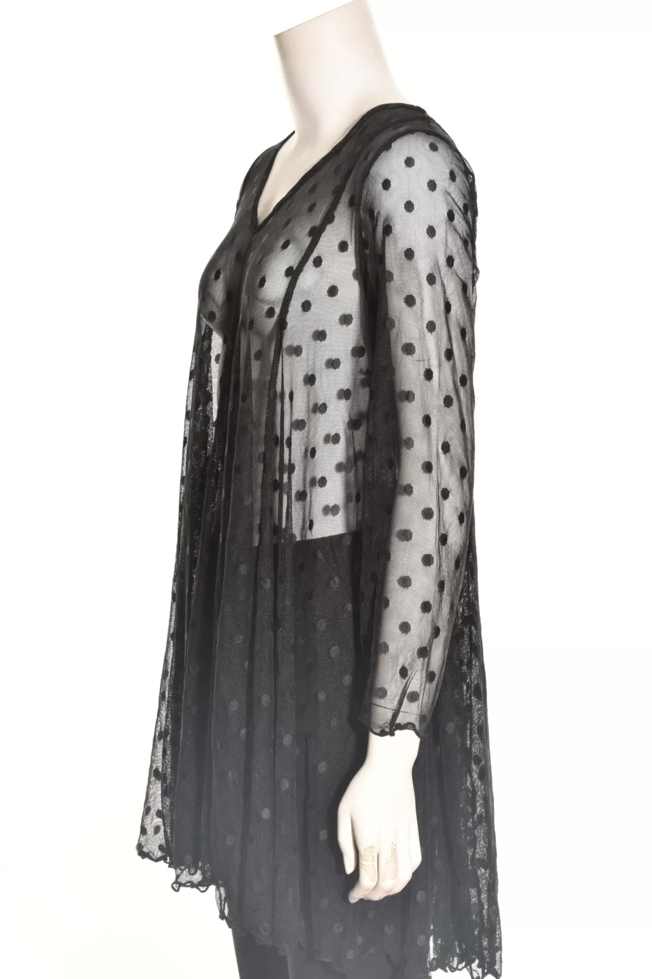 * Tunics>Liv. By Habitat. Mesh Dot Olivia Tunic. Black