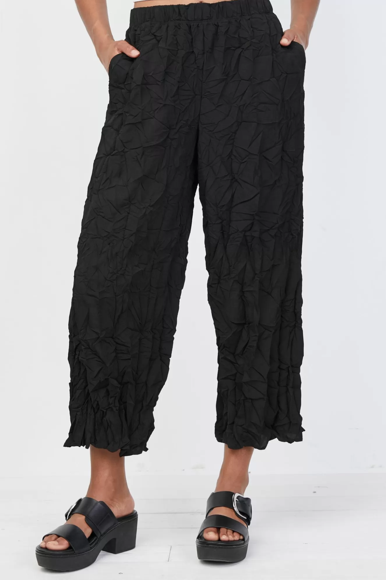 * Pants>Liv. By Habitat. Solid Crop Pant. Black