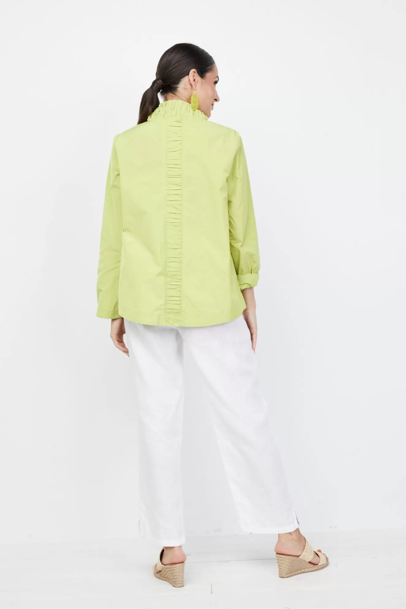 * Jackets>Liv. By Habitat. Solid Ruched Jacket. Cactus