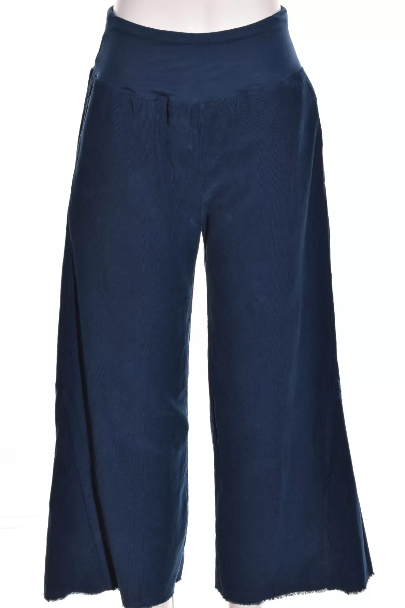 * Pants>Luna Luz. Wide Leg Cord Pant. Navy-2