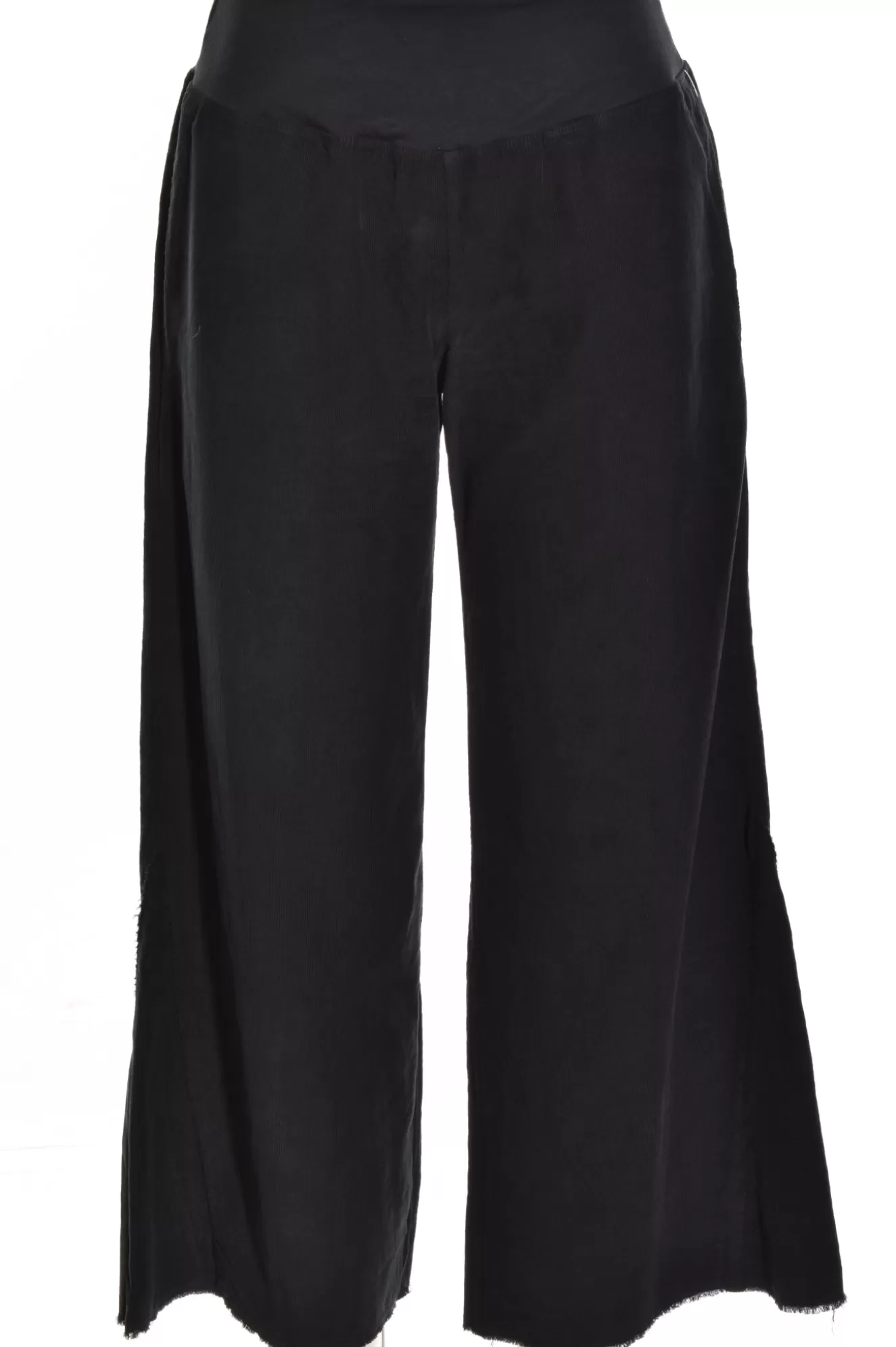 * Pants>Luna Luz. Wide Leg Cord Pant. Black