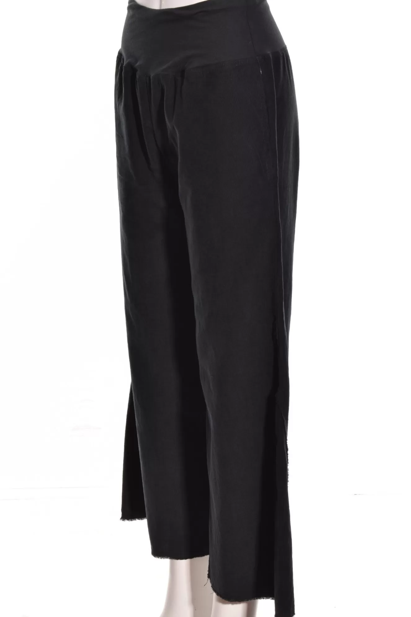 * Pants>Luna Luz. Wide Leg Cord Pant. Black