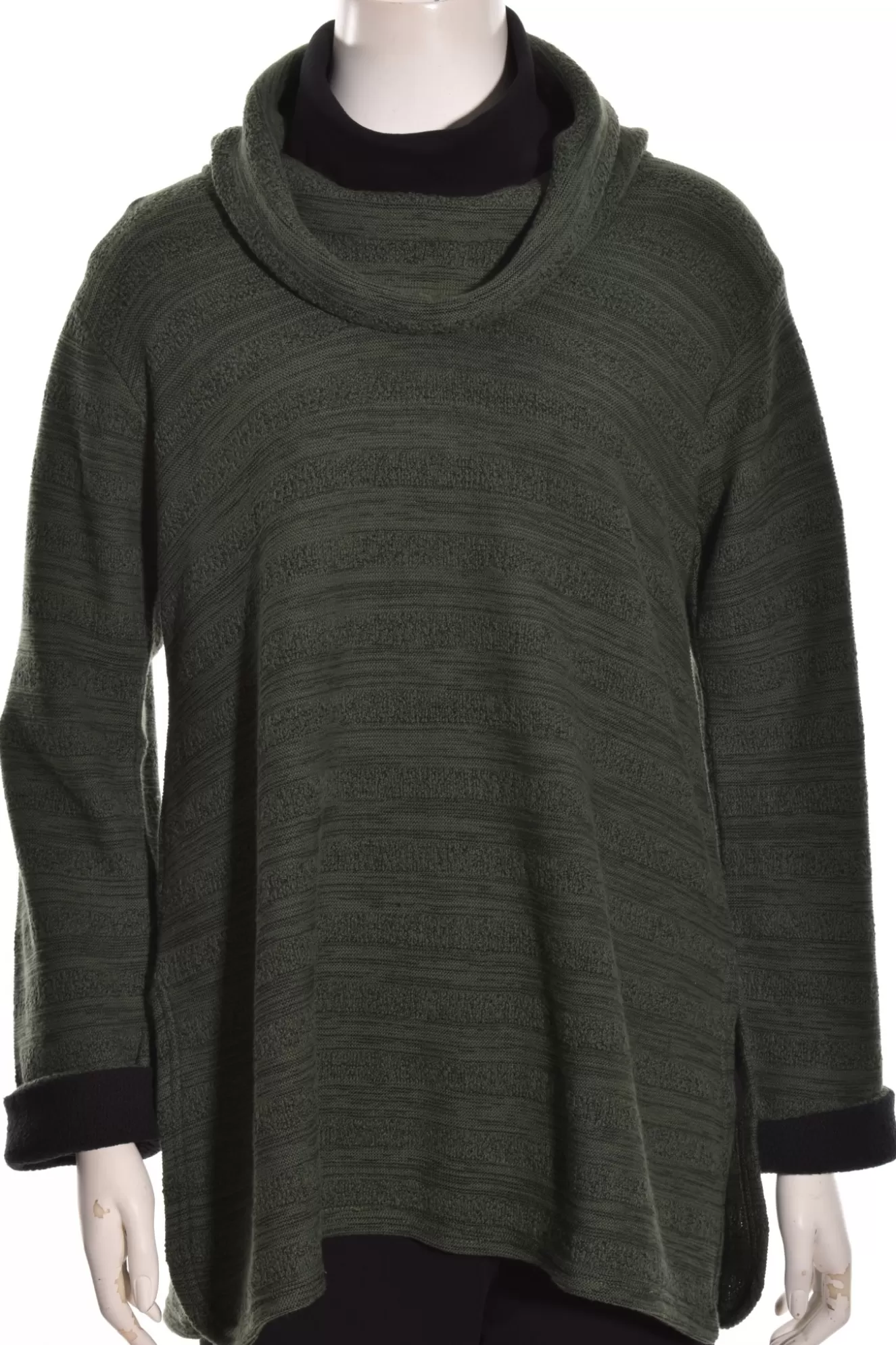 * Sweaters>Margaret Winters. Cowl Neck Sweater. Pine