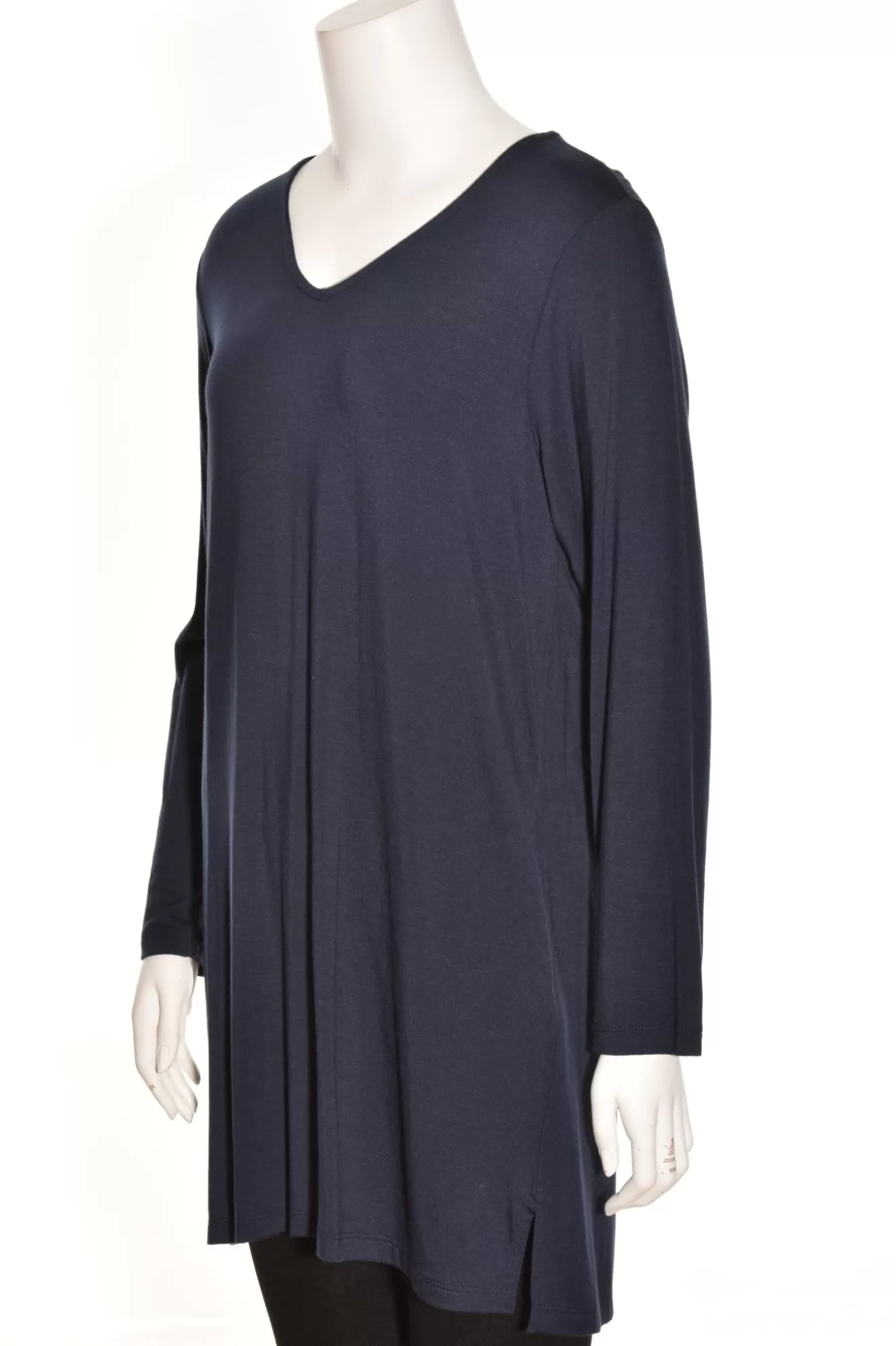 * Tunics>Match Point. V-Neck Tunic Tee Navy