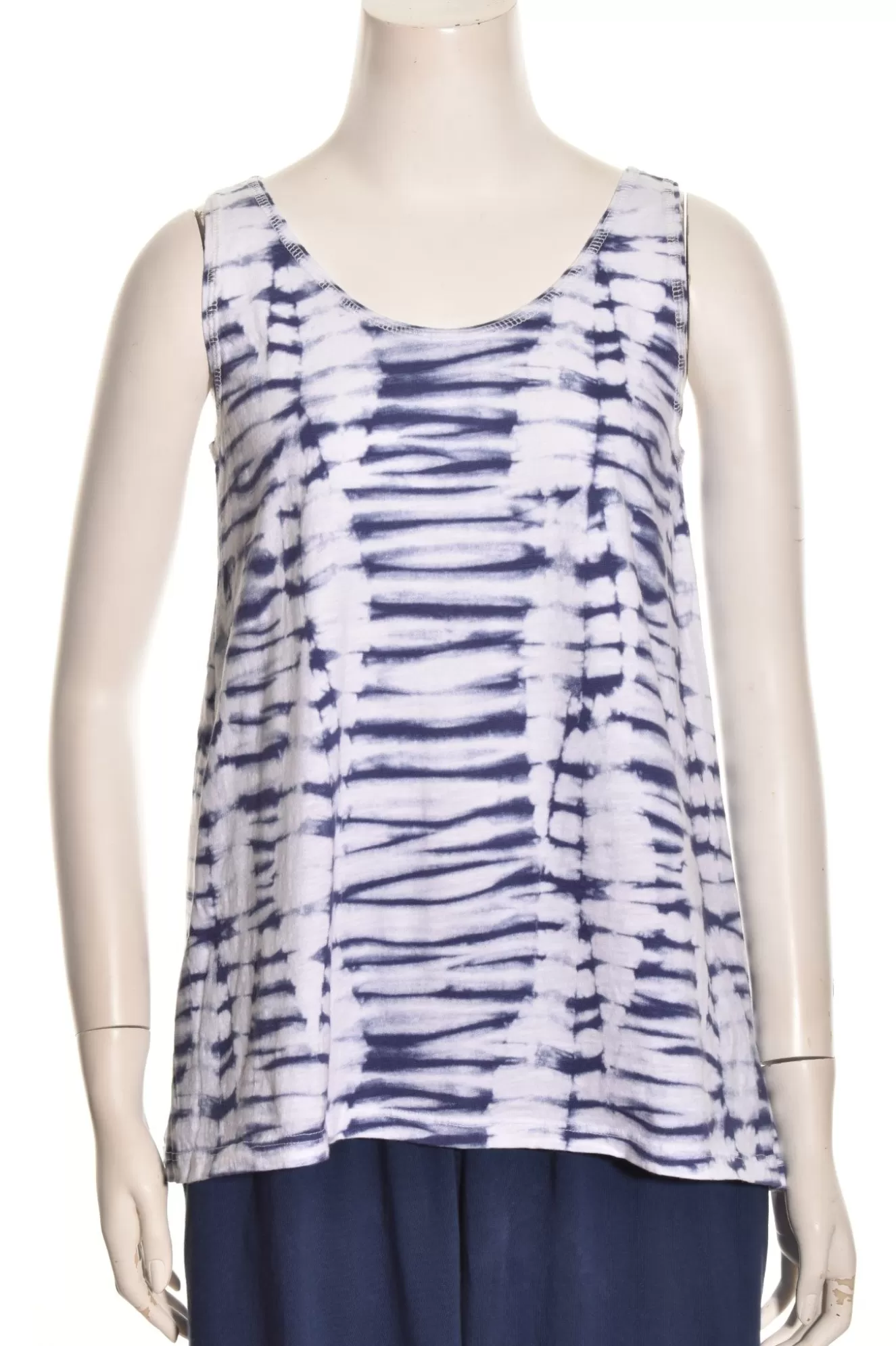 * Tanks>Prairie Cotton. A-Line Tank. White