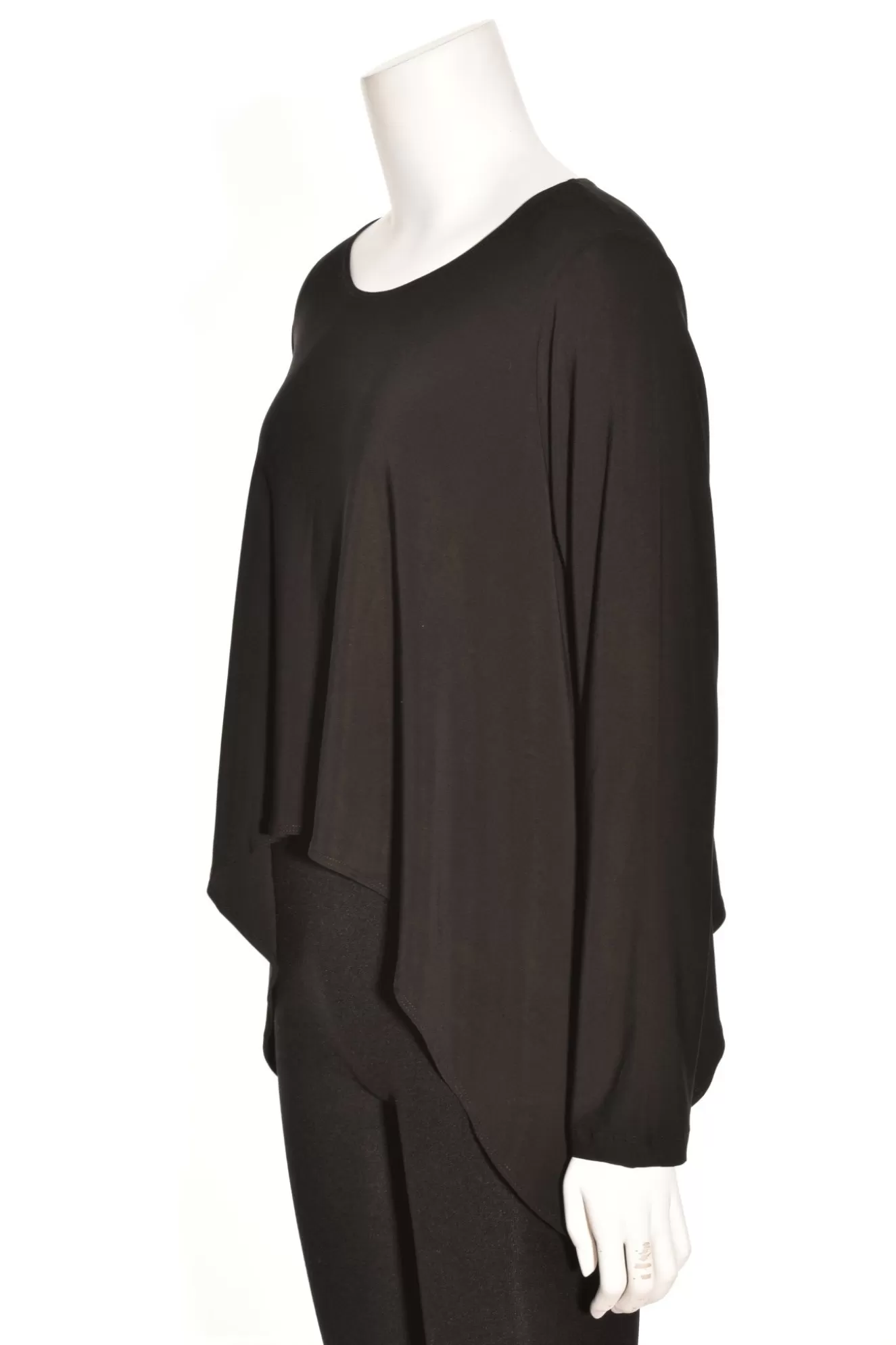 * Boutique-Style Dresses>Sun Kim. Cover Up Top. Black