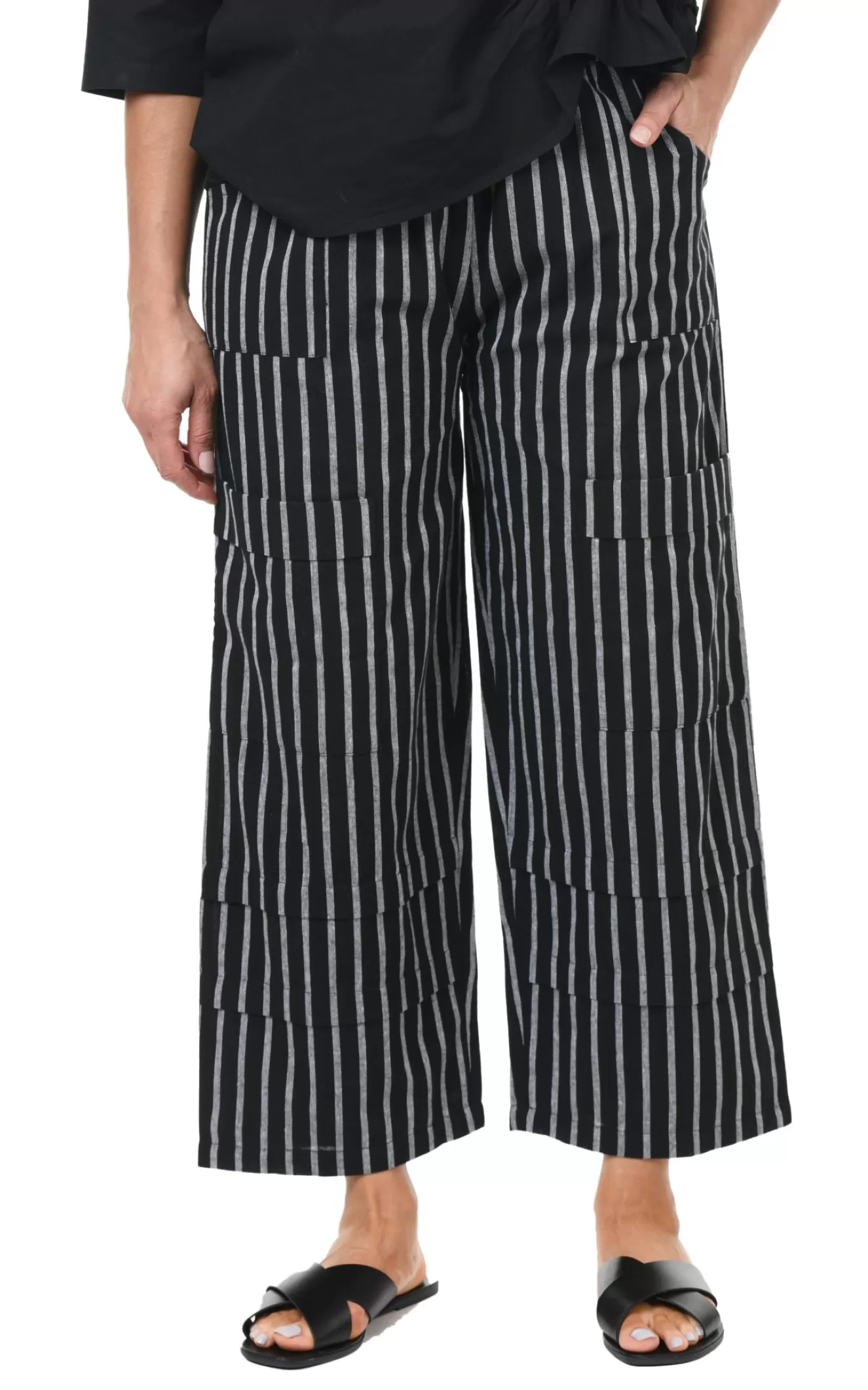 * Pants>Tulip. Metro Pant. Somerset-Stripe